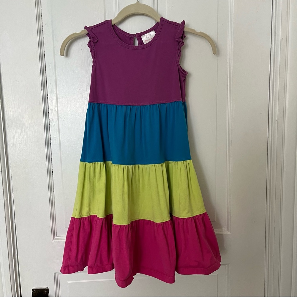 Hanna Andersson Girl’s Colorblock Dress - 120cm / 6X-7
